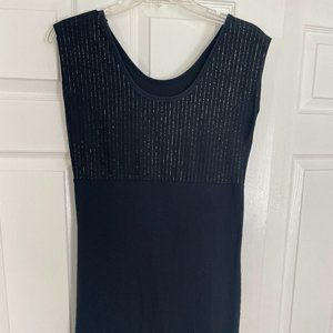 American Apparel Bodycon Dress Black & Glitter L